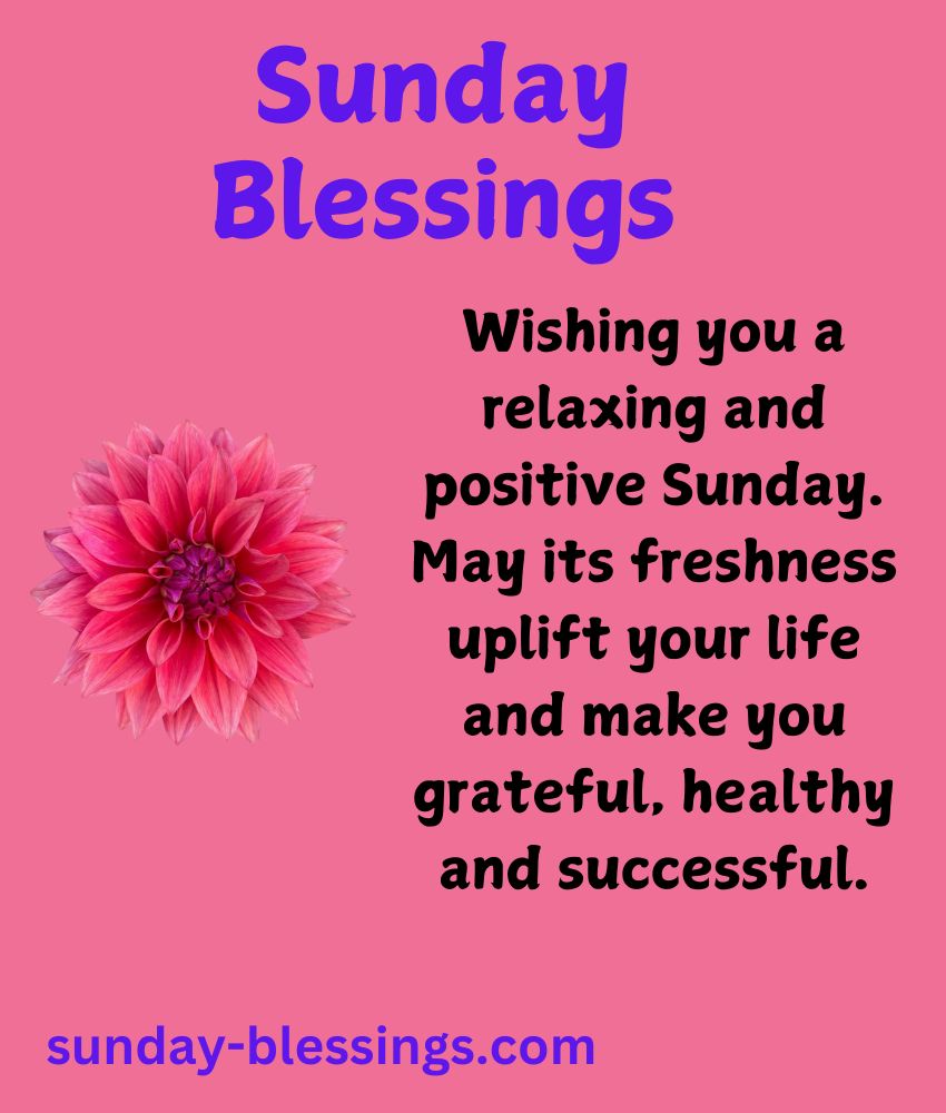 60+ Sunday Blessings Images with Quotes & Prayers 15 Blessed Sunday Images