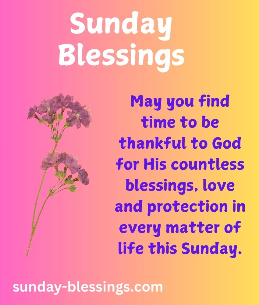 60+ Sunday Blessings Images with Quotes & Prayers 16 Blessed Sunday Images