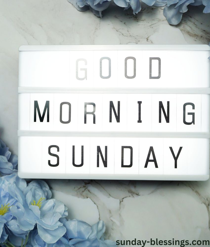 Good Morning Sunday Image