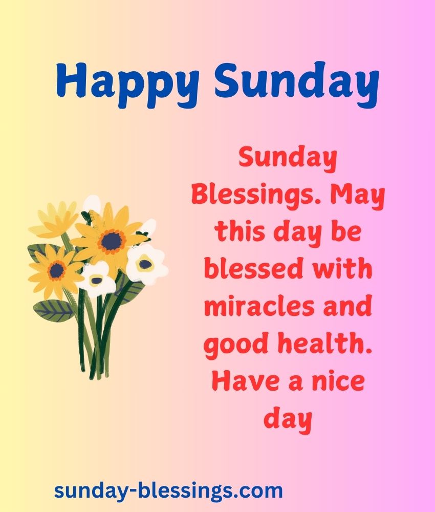 60+ Sunday Blessings Images with Quotes & Prayers 5 Sunday Blessings Image
