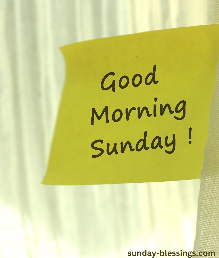 Good Sunday Morning Image