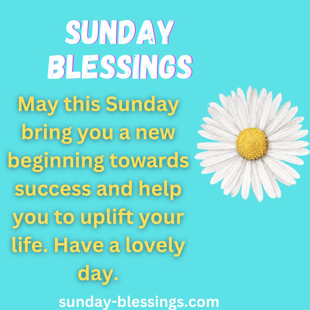 Sunday blessings