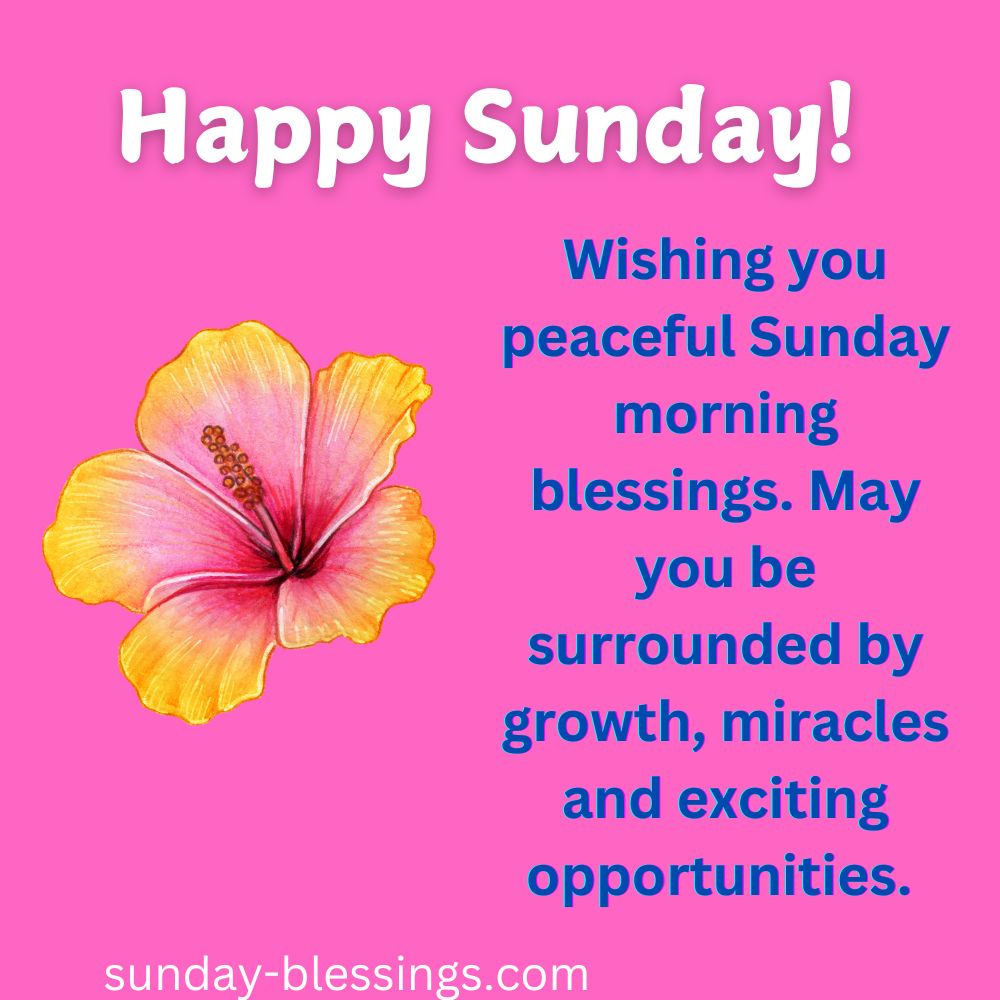 100+ Sunday Morning Blessings for a Peaceful and Joyful Week 7 Good morning Sunday Blessings Images and Quotes