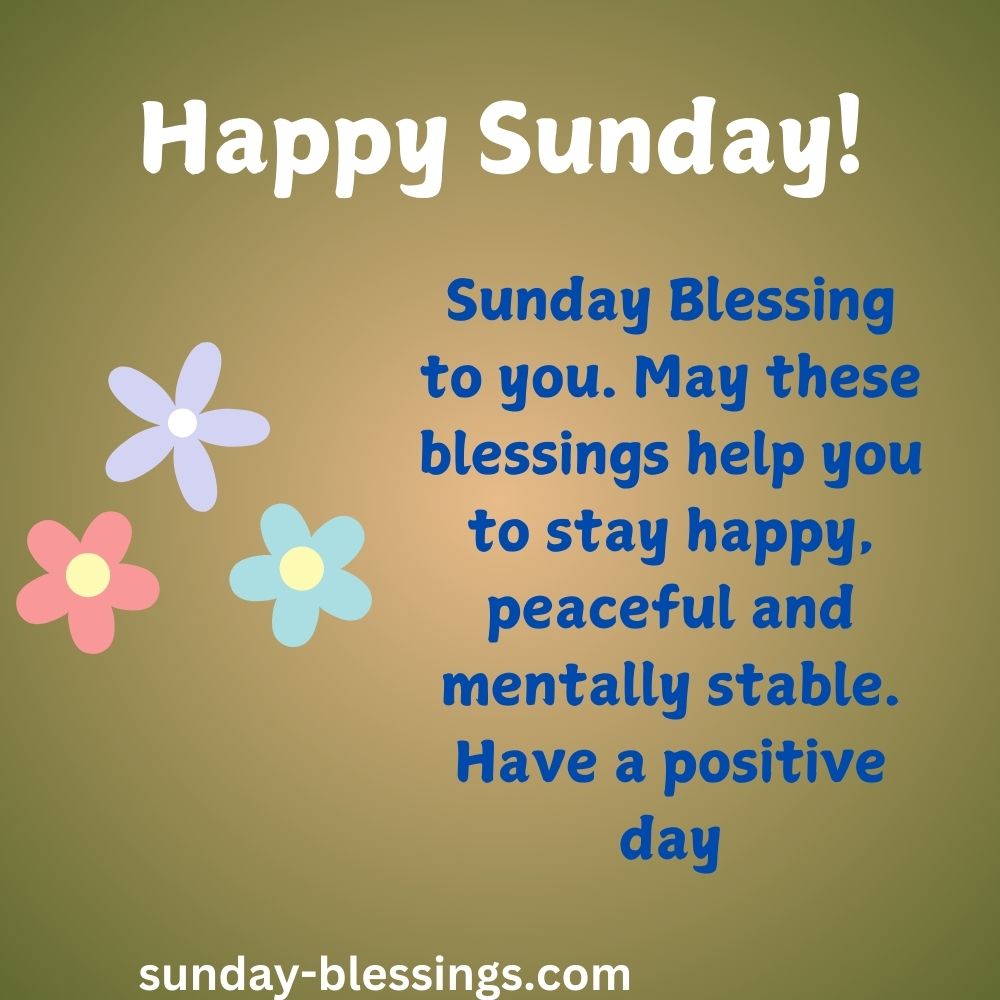Positive Sunday Blessings image