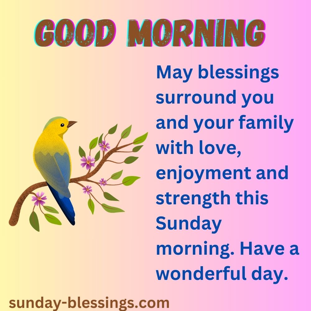 Good Morning Sunday Blessings image